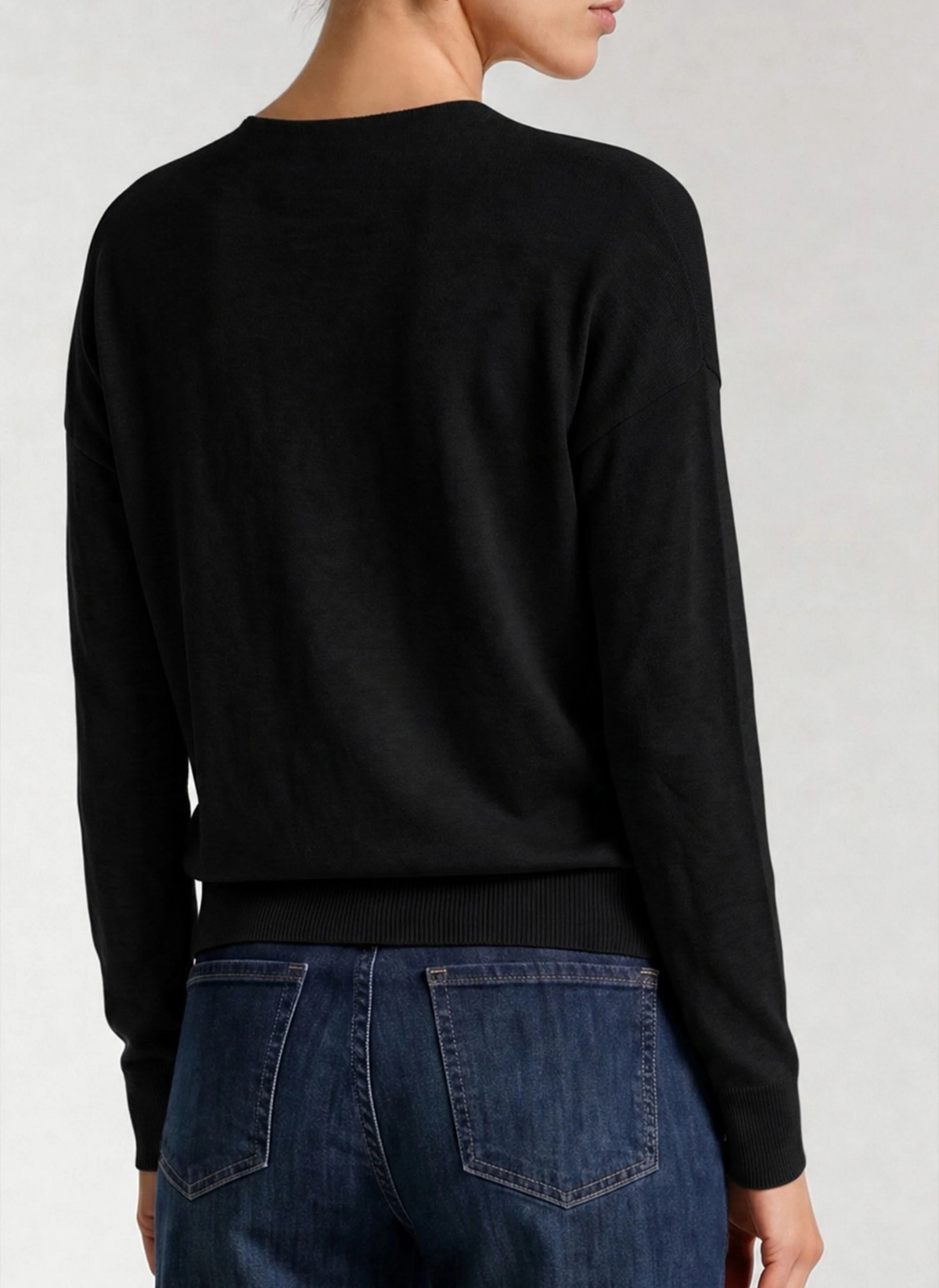 Long Sleeve Drape Neck Top