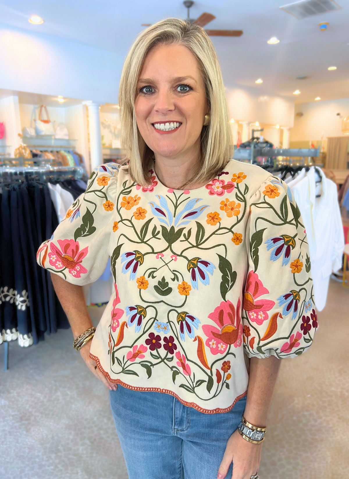 Wildflower Faux Suede Top