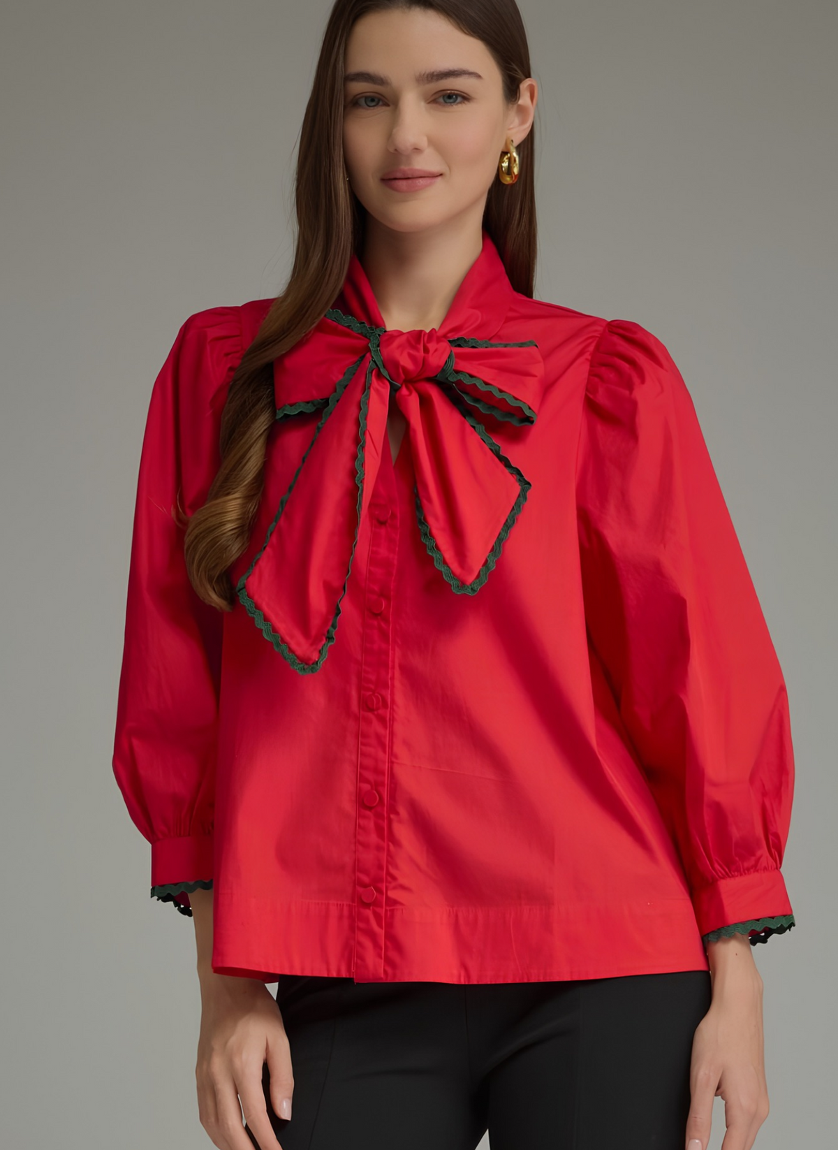 Ric Rac Trim Bow Top