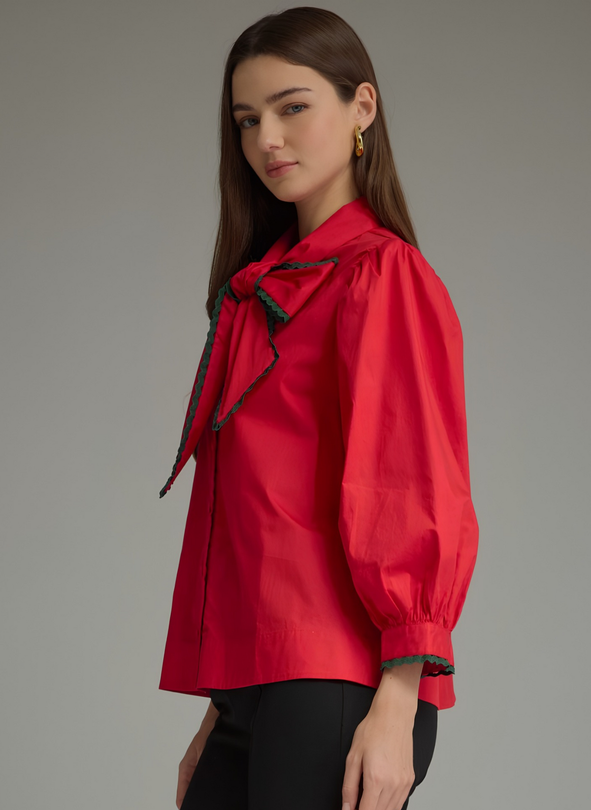 Ric Rac Trim Bow Top
