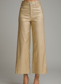 Metallic Wide Leg Pant