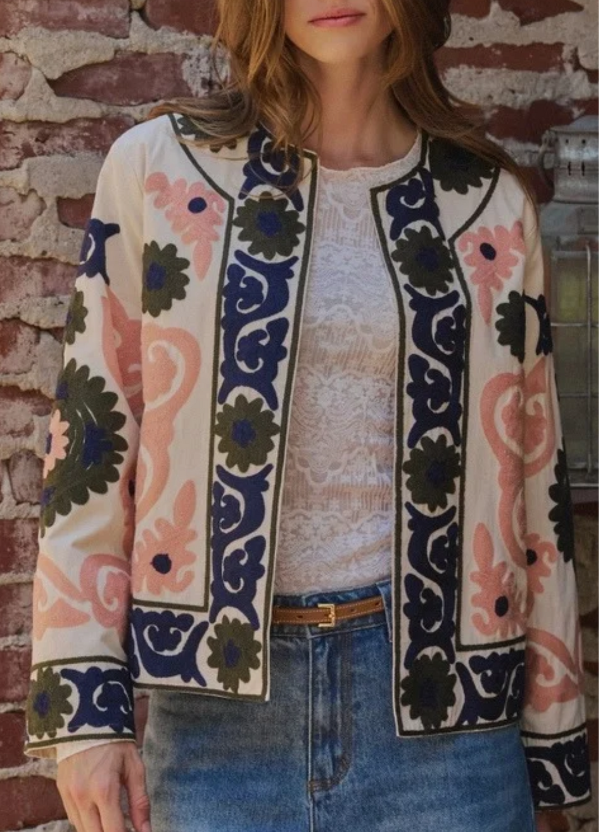 Suzani Floral Scroll Jacket