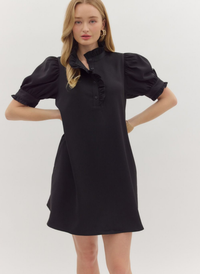 Ruffle Around Shirt Dress