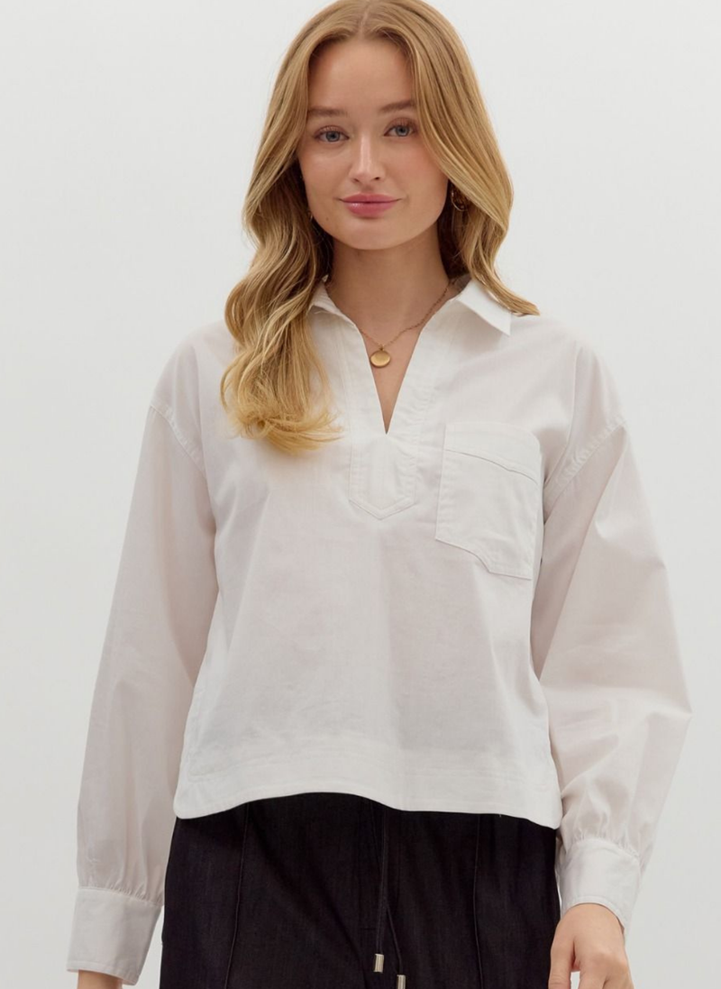 Elaine Pocket Top