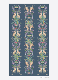 Leopard and Palm Print Scarf