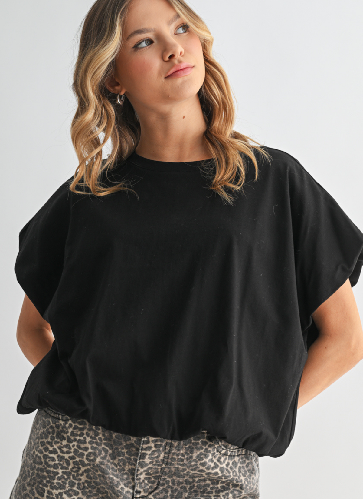 Bobbie Bubble Hem T-Shirt