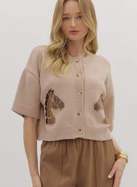 Equestrian Motif Cardigan