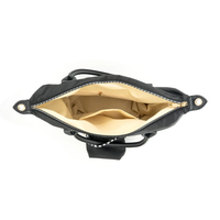 Nylon Shoulder Bag w/ Mini Bag Charm