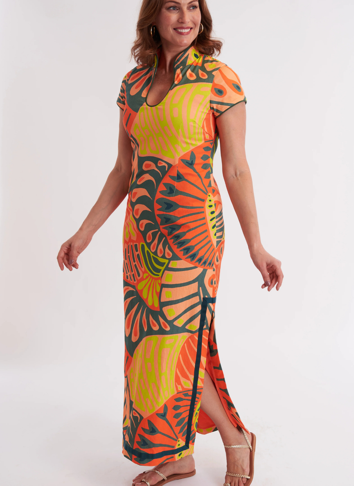 Tarpon Dress- Paddle Pumpkin