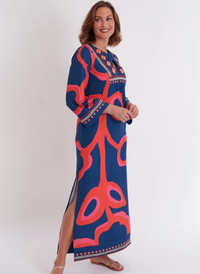 Crispell Caftan- Ocean Fire