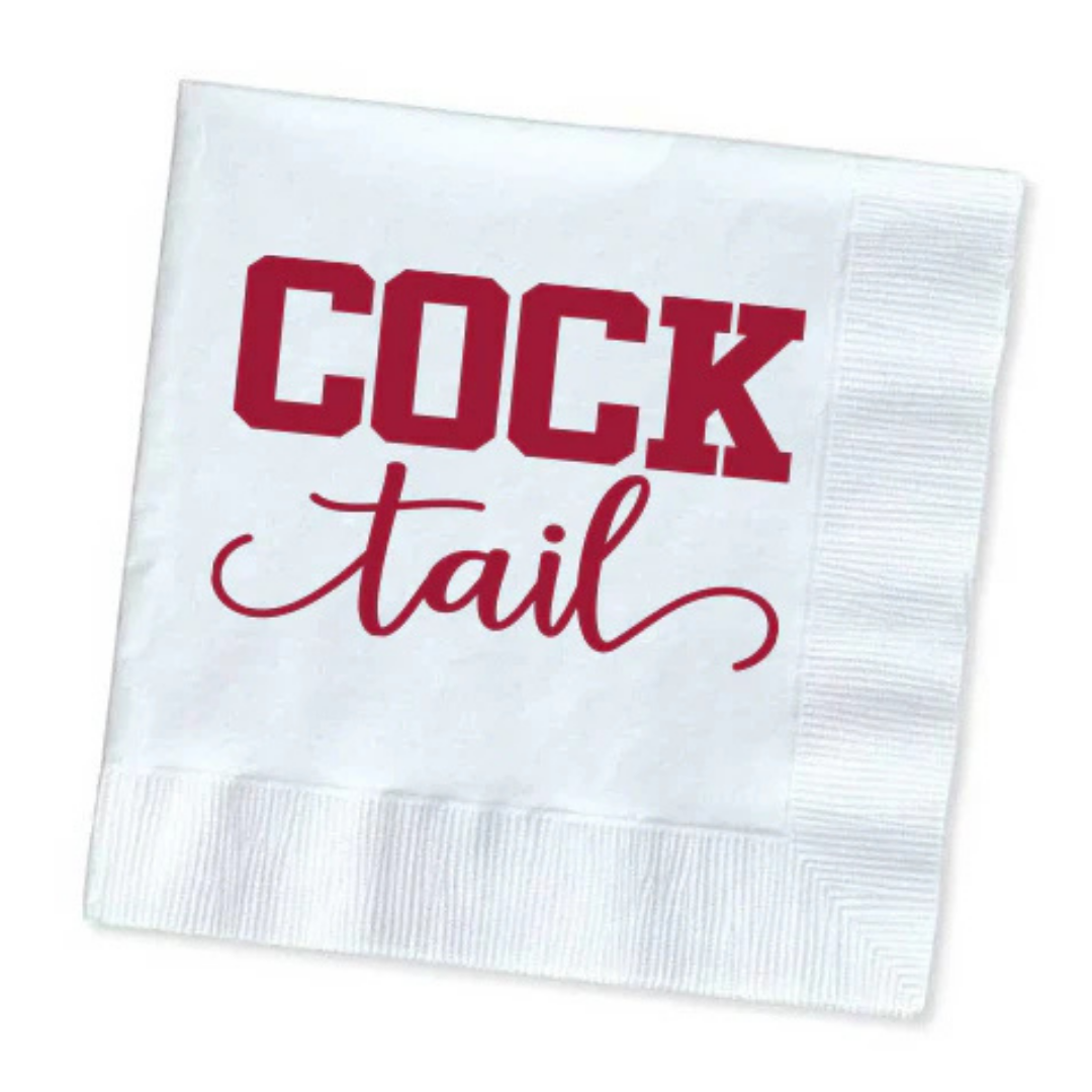 Gameday COCK Tail Napkins