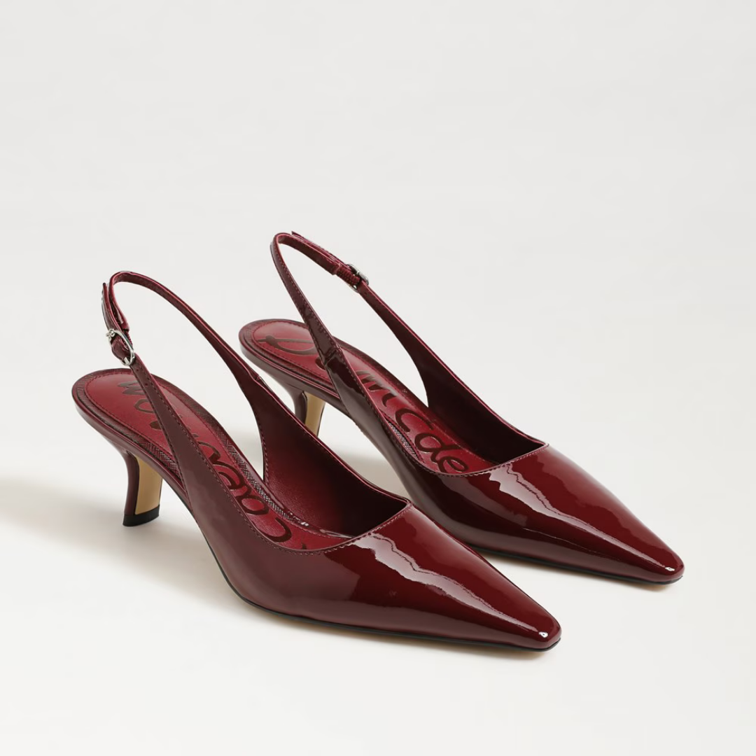Bianka Patent Pump- French Merlot