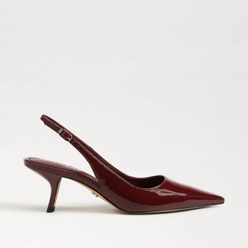 Bianka Patent Pump- French Merlot