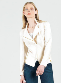 Classic Liquid Leather Zip Jacket