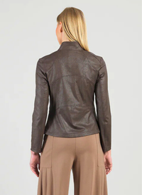 Classic Liquid Leather Zip Jacket