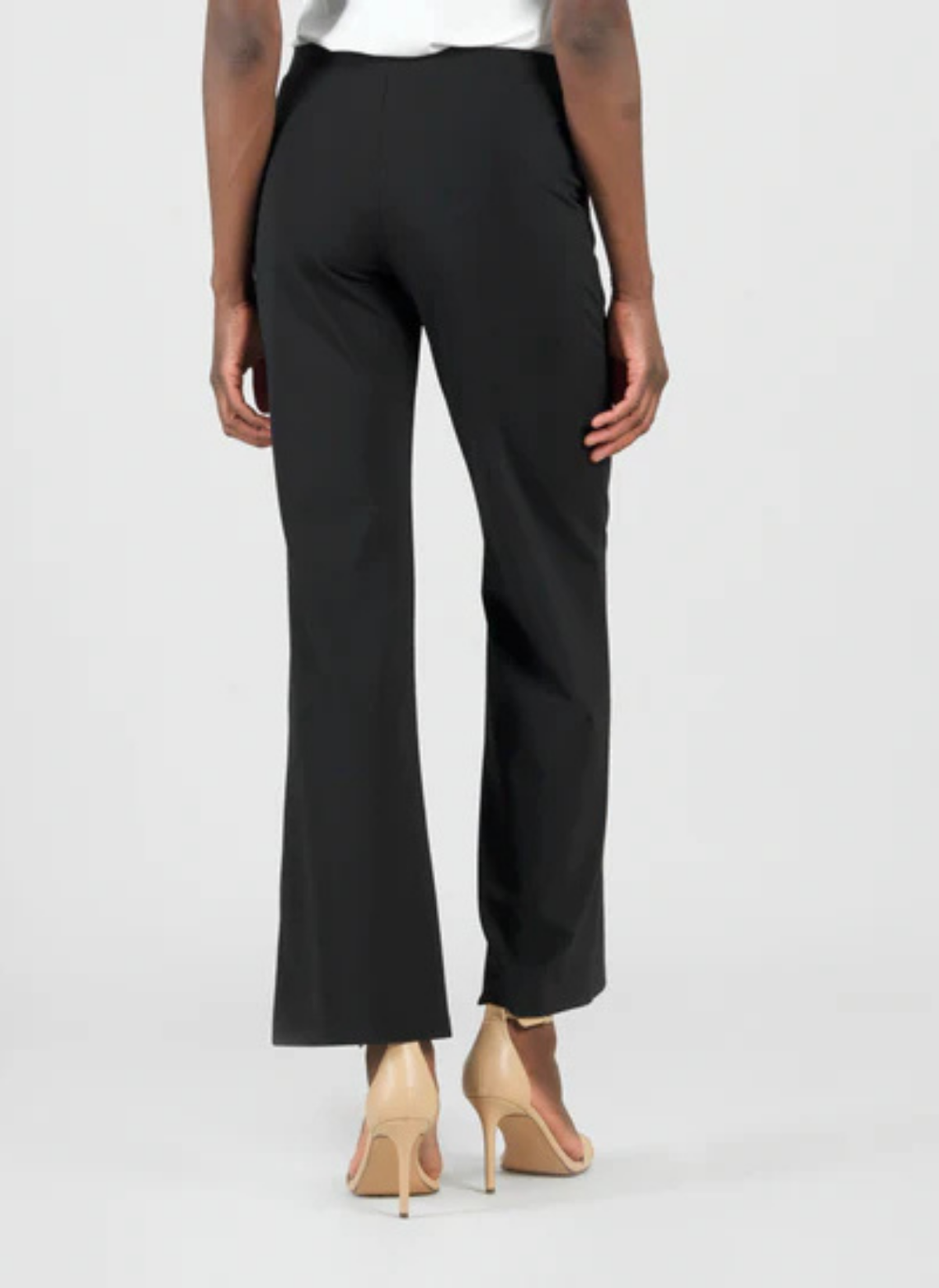 Rayon-Ponte Loose Leg Pocket Pant