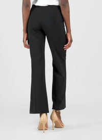 Rayon-Ponte Loose Leg Pocket Pant
