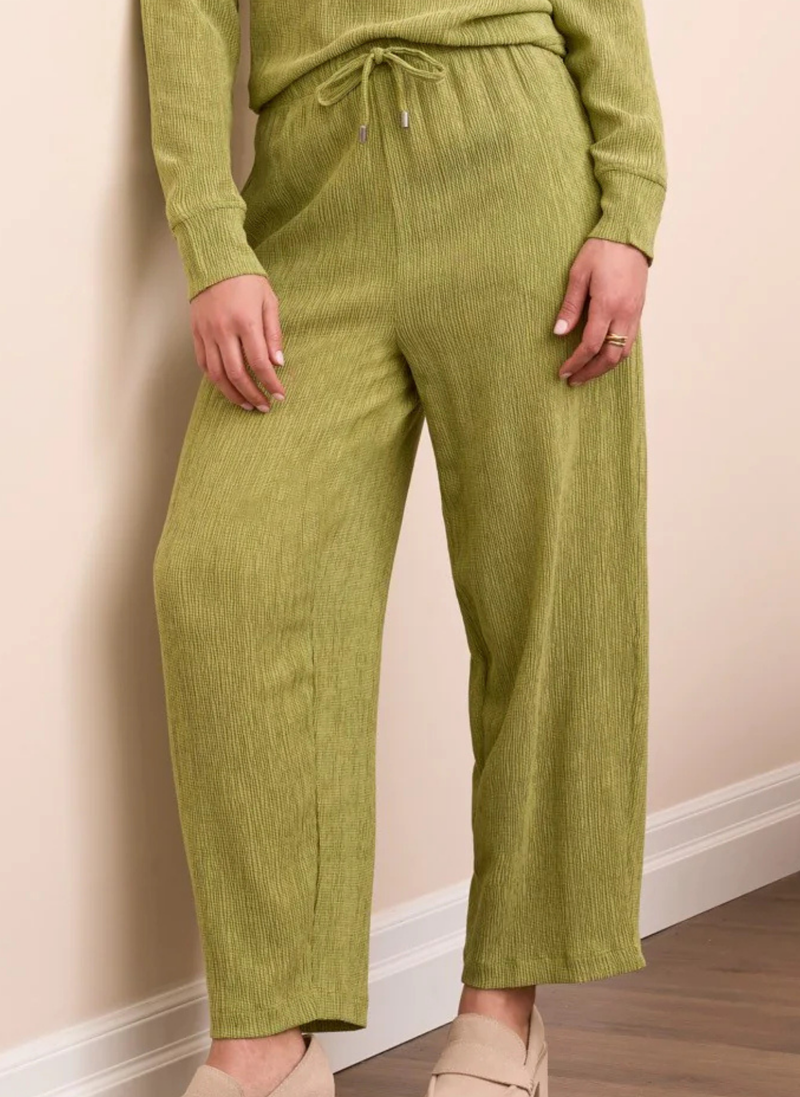 Two-Tone Crinkle Flowy Pant