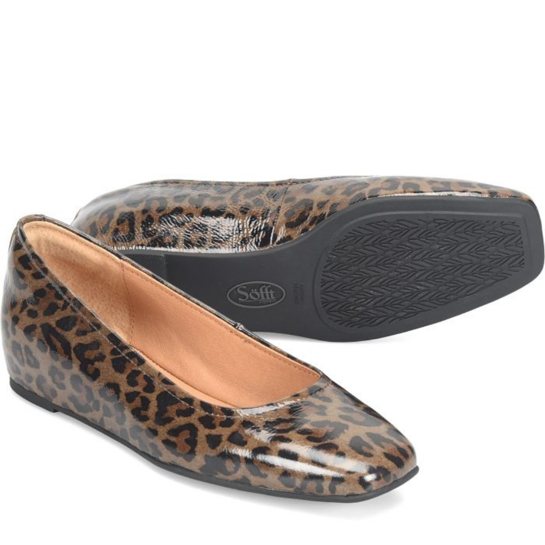 Poppy Hidden Wedge Ballet Flat - Leopard