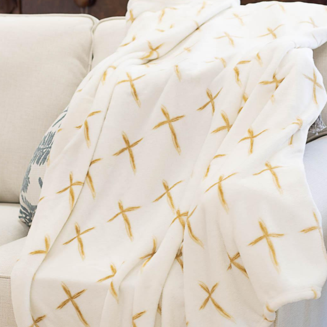 La Croix Cross Throw Blanket