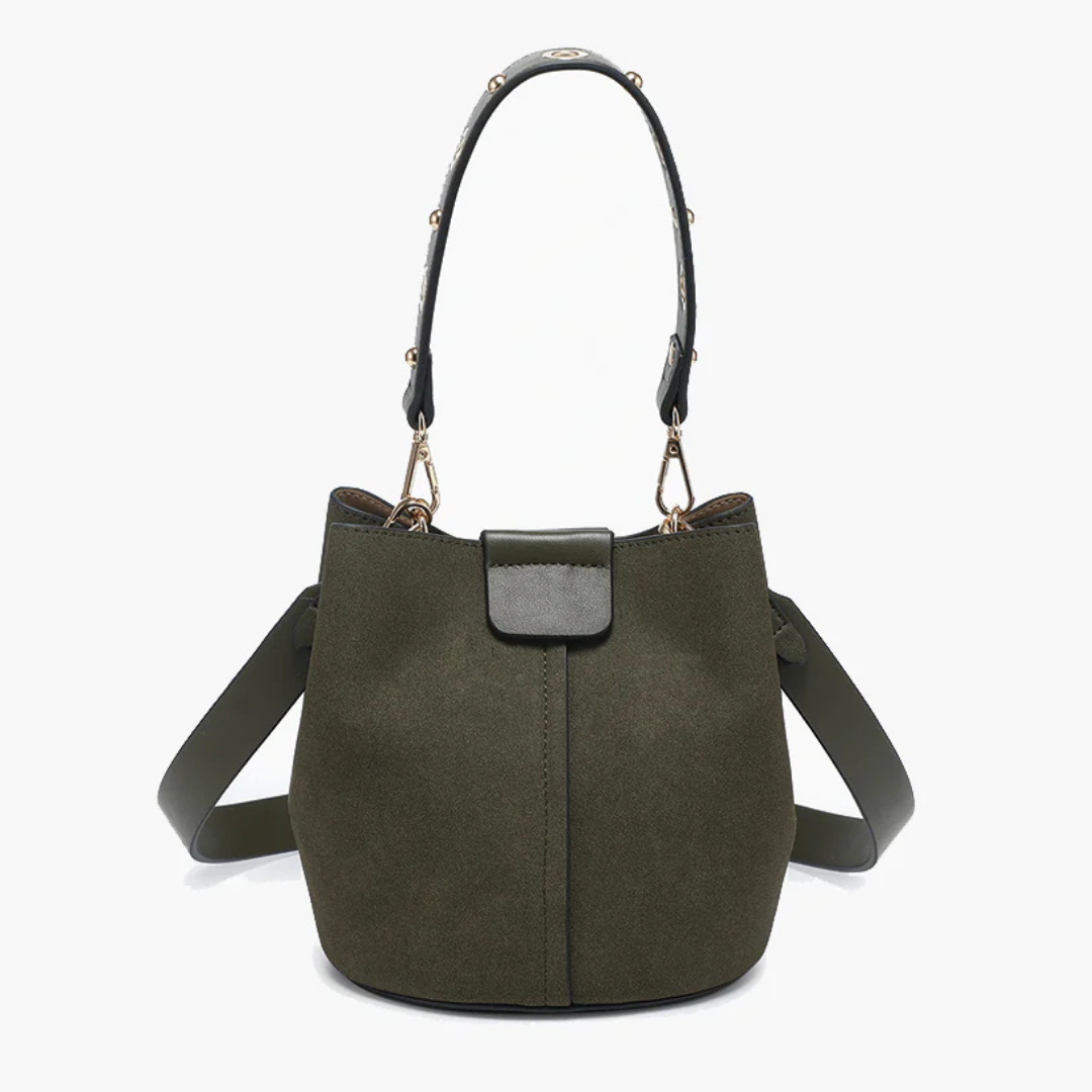 Farrah Suede Bucket Bag
