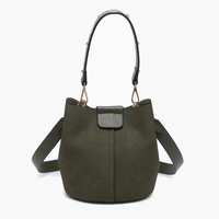 Farrah Suede Bucket Bag