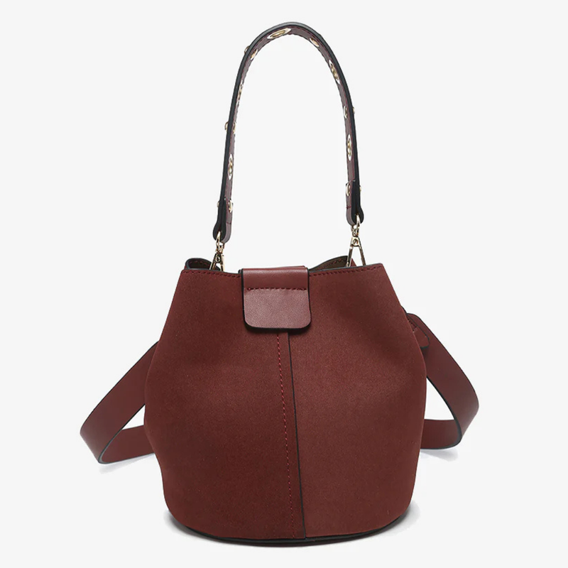 Farrah Suede Bucket Bag