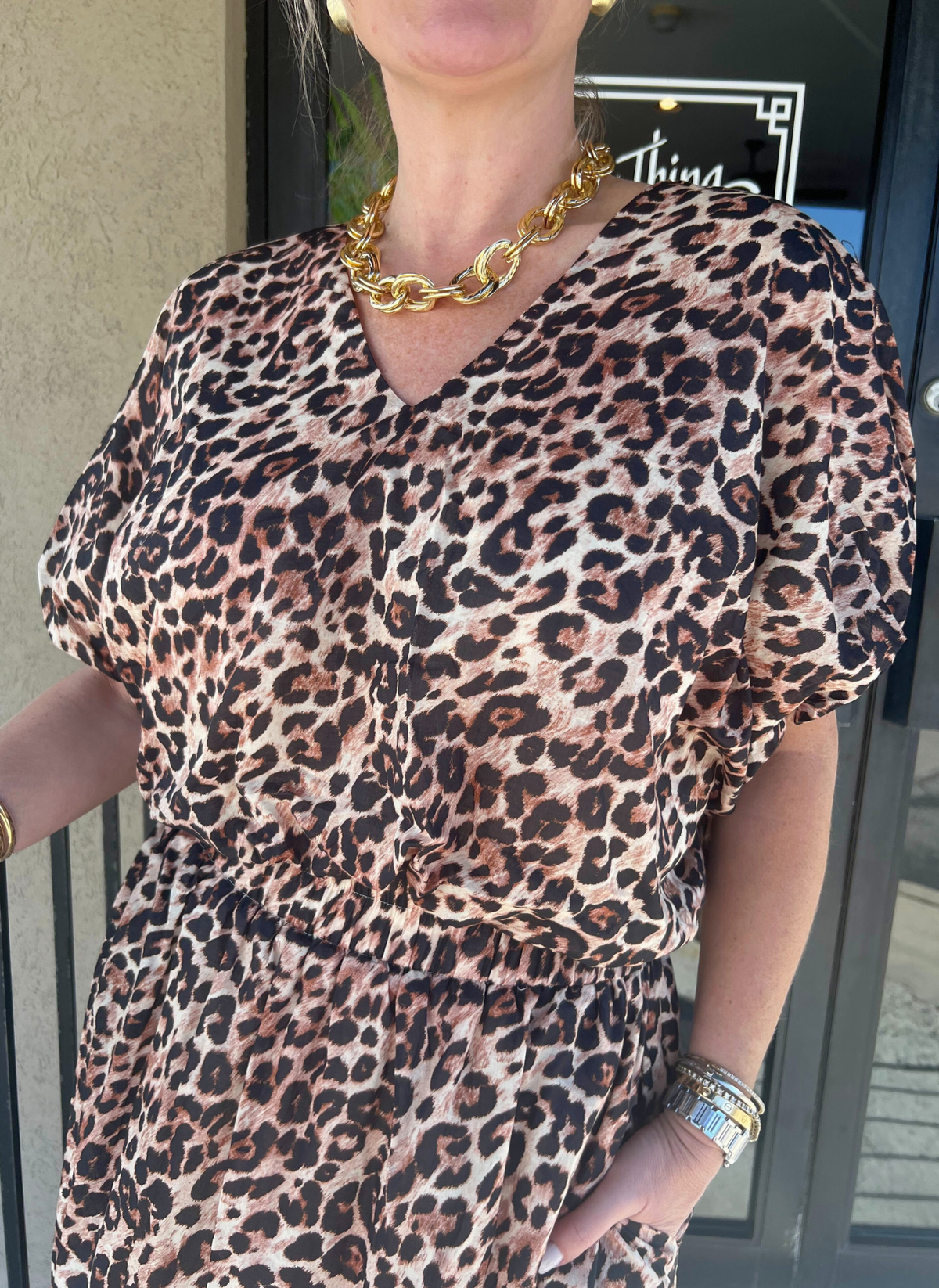 Lisa Leopard Skirt Set