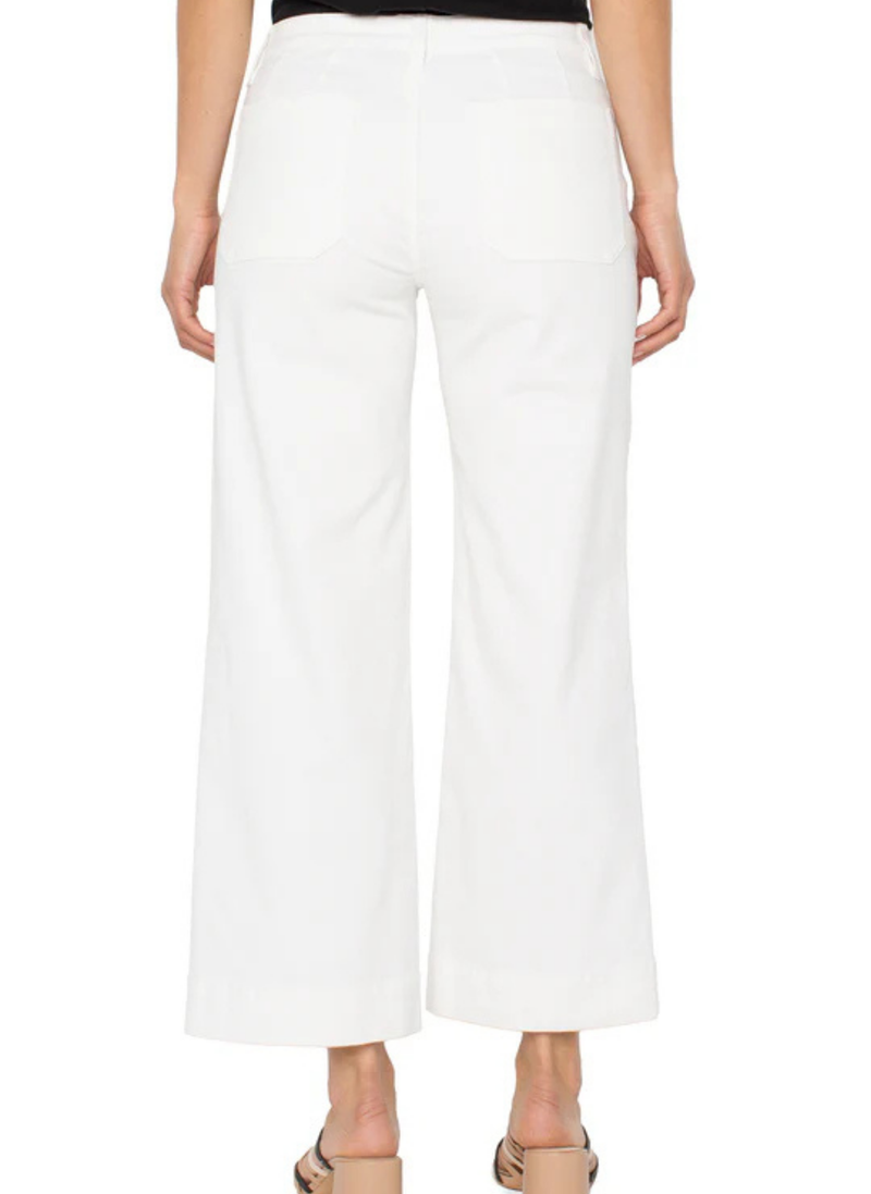 Crop Wide Leg Corduroy with Pockets