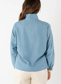 Poppy Long Sleeve Top- Denim