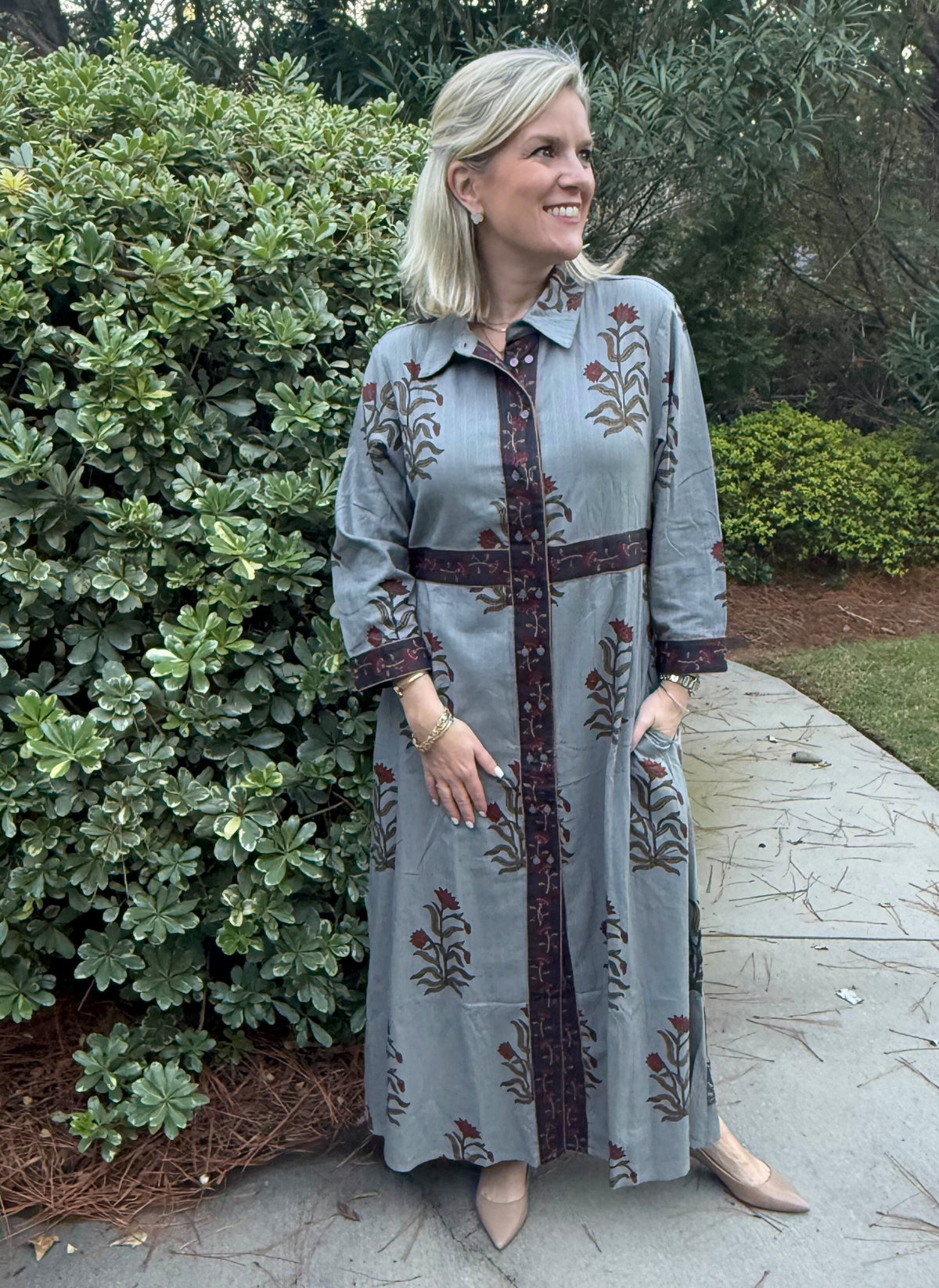 Tree of Life Dress- Grey