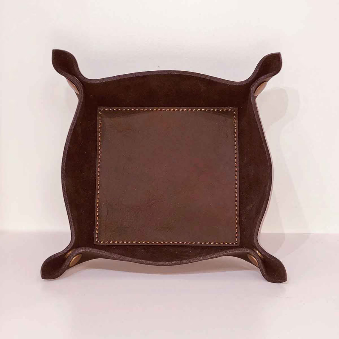 Plain Leather Valet Tray