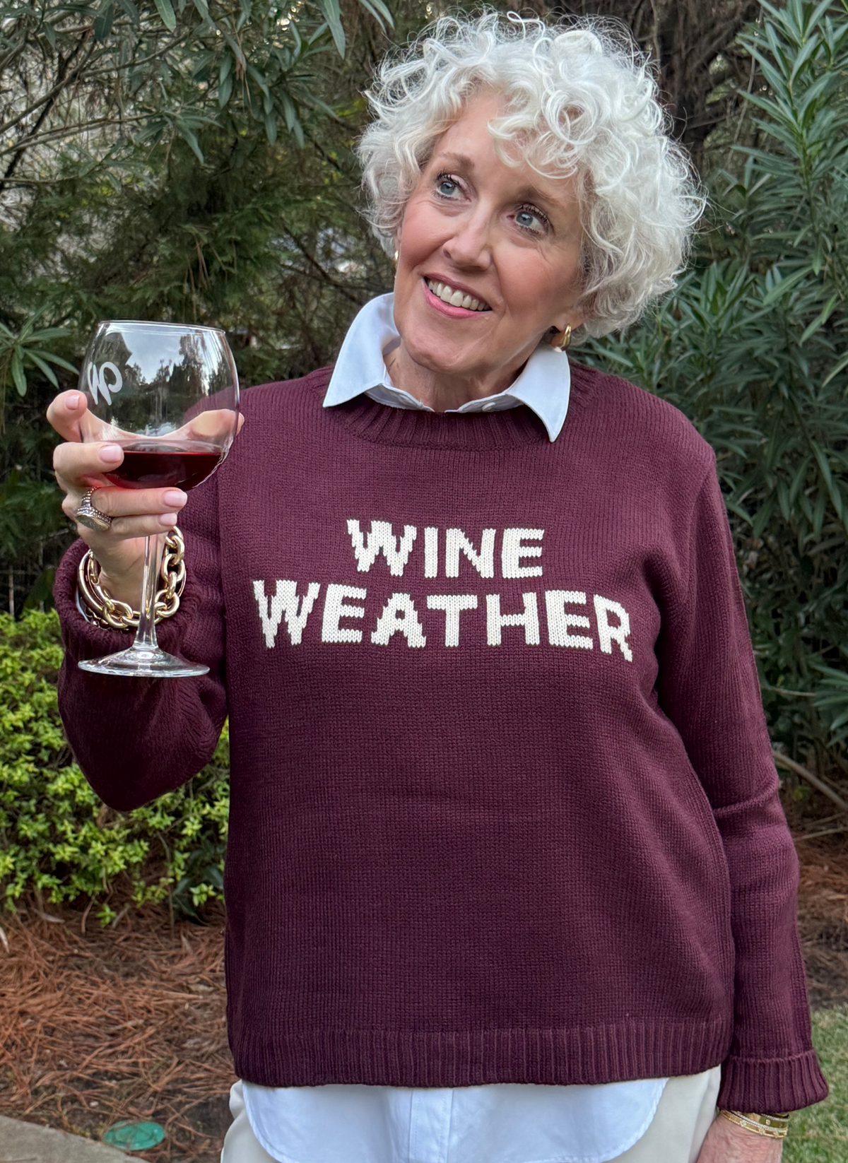 Wine Weather Knit Sweater