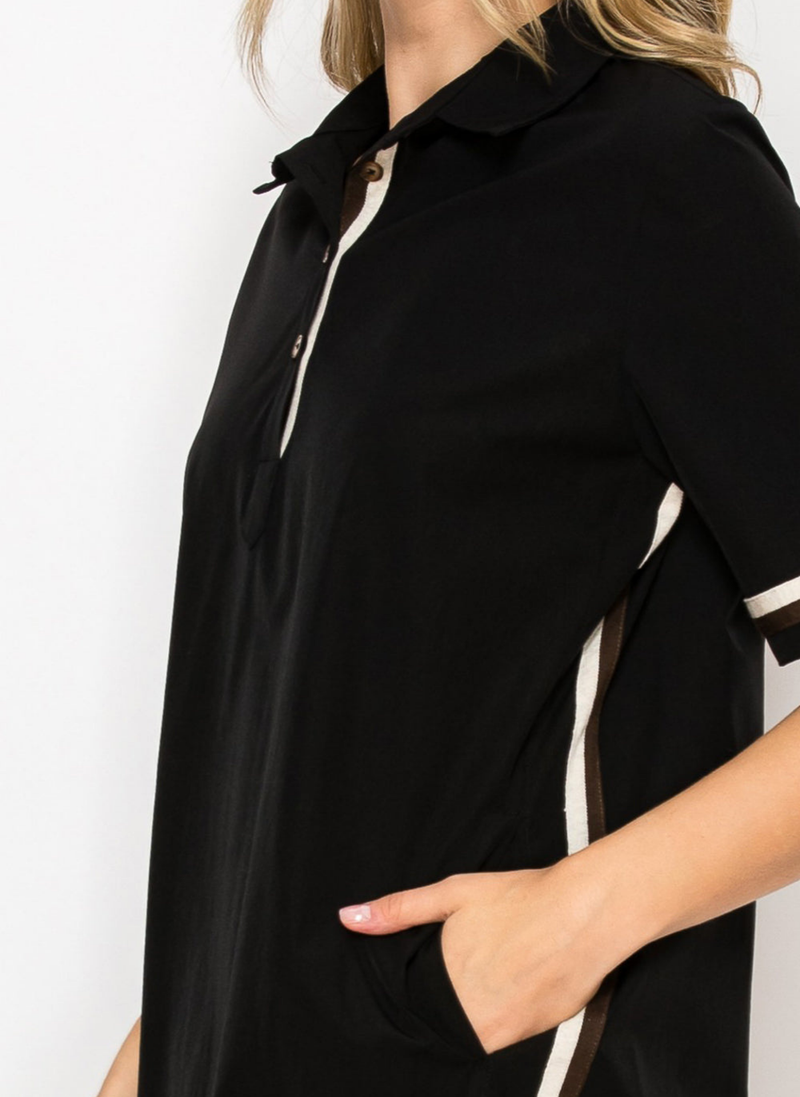 Juni Stripe Shirt Dress