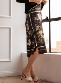 Jaze Satin Carriage Skirt