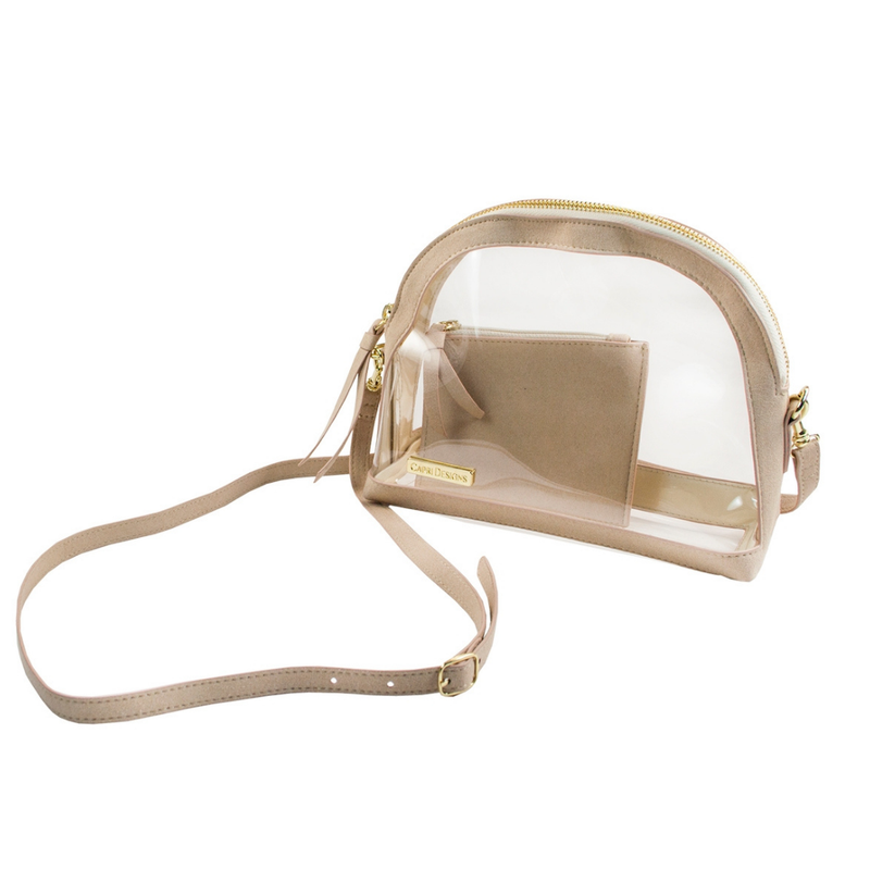 Half Moon Clear Crossbody Bag