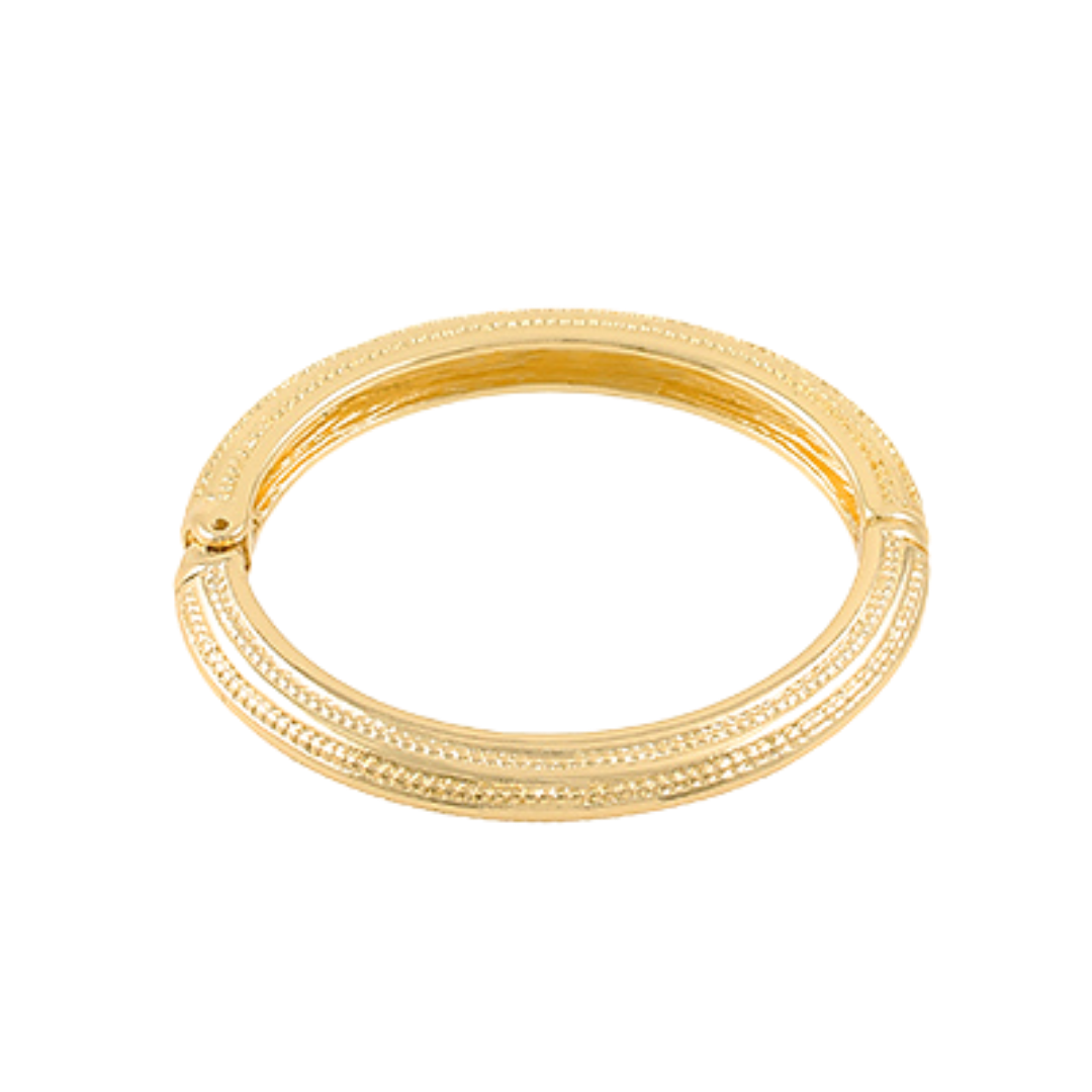Textured Metal Hinge Bracelet
