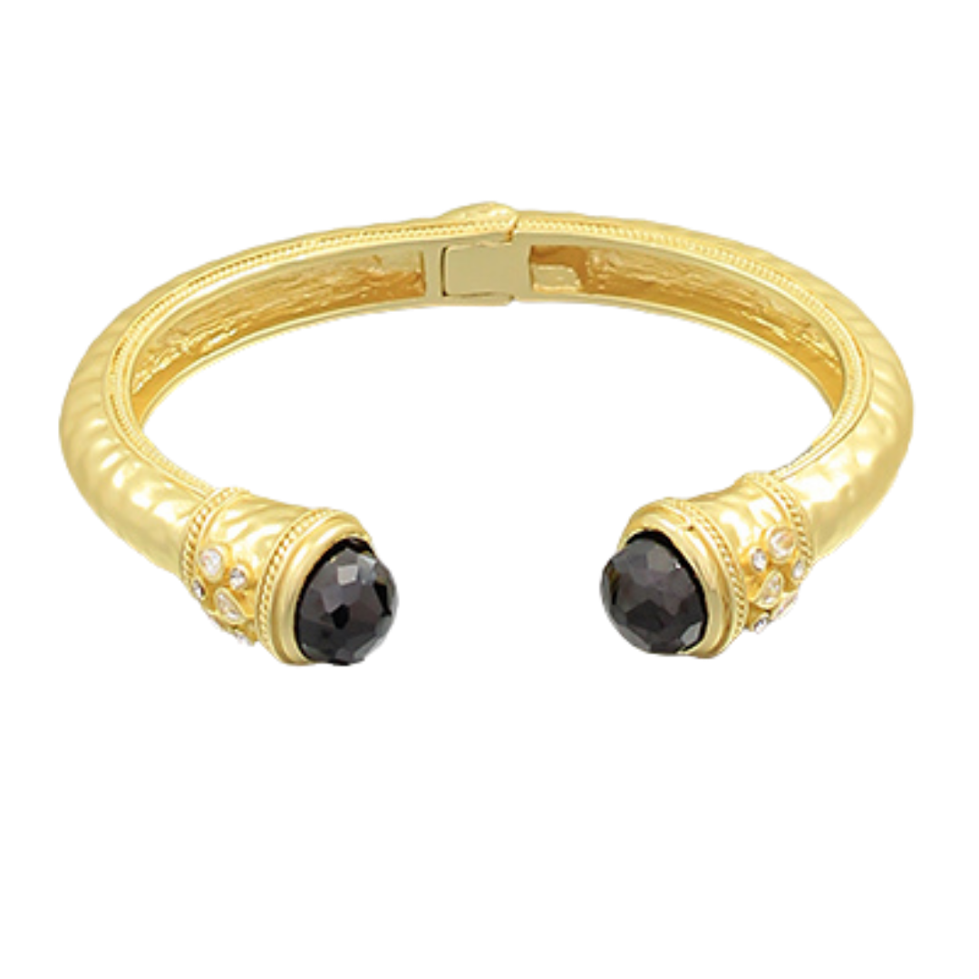 Crystal Accent Metal Cuff