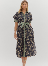 European Garden Midi Dress