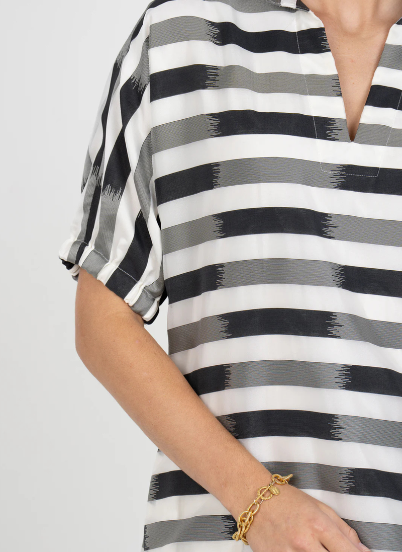 Poppy Maxi Dress- Truffle Stripe