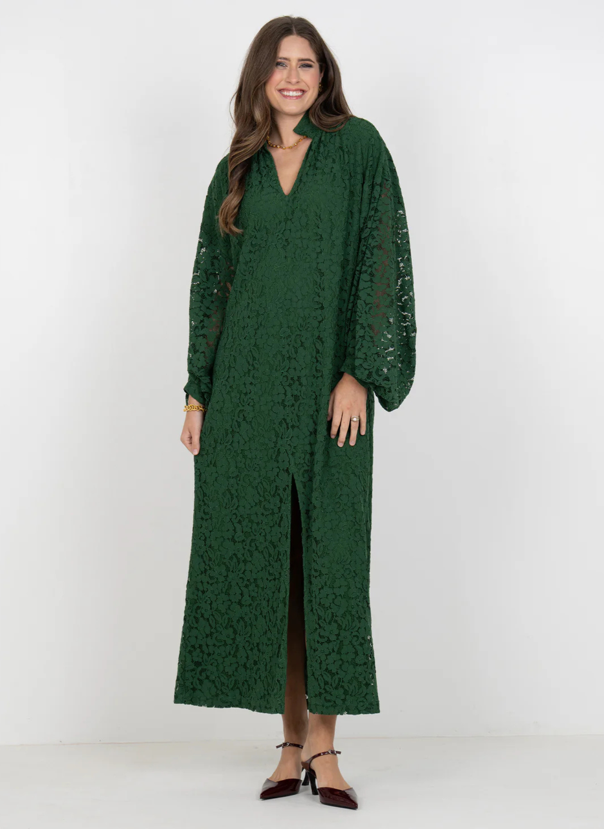 Fiona Dress- Eden Green