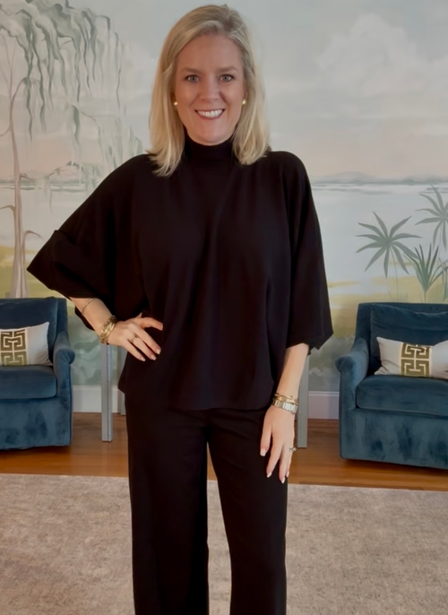 Monica Mock Neck Sweater