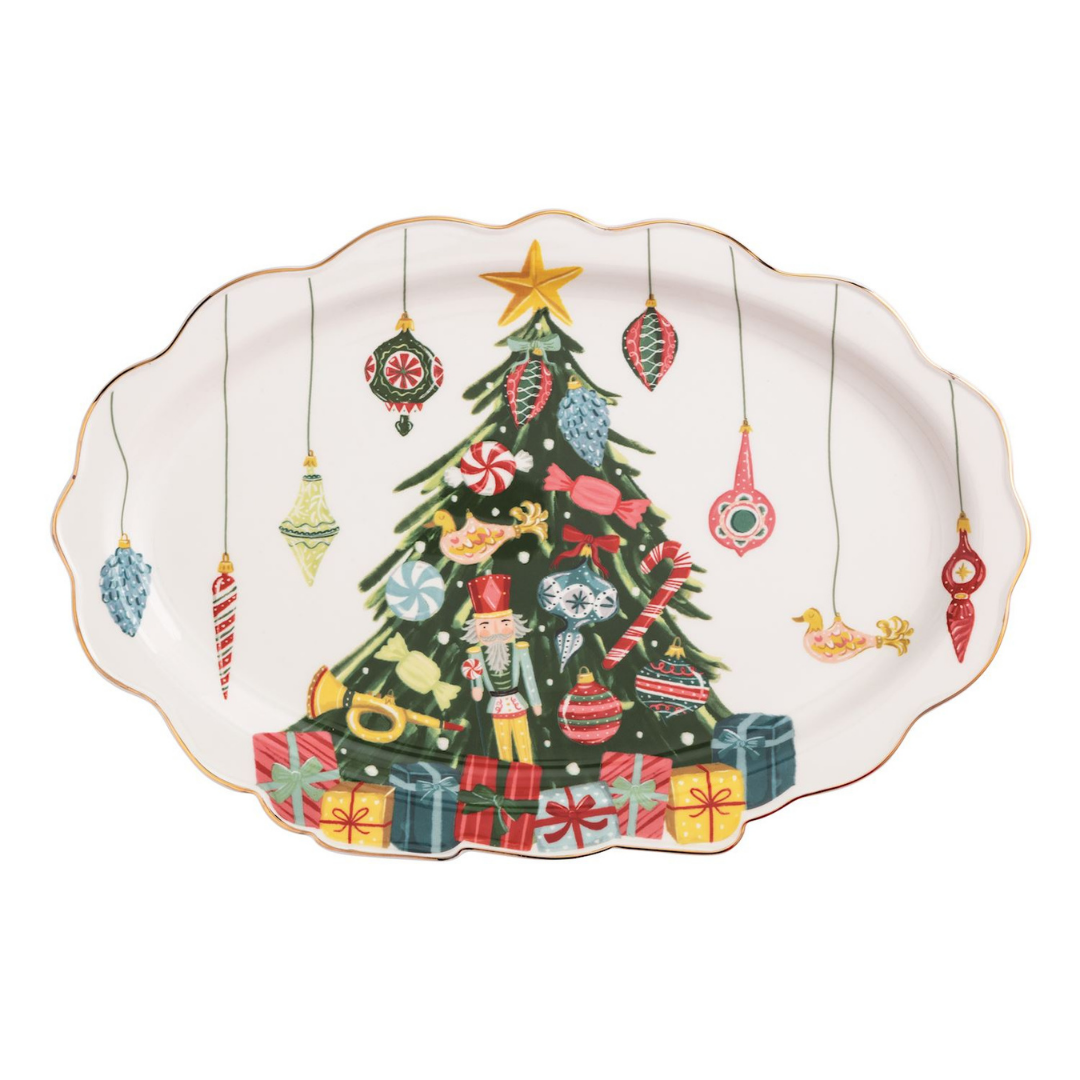 Xmas Ornament Serving Platter