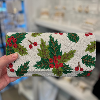 Medium Structured Holiday Clutch