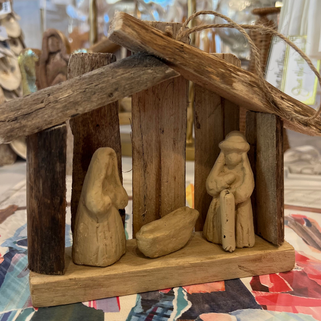 Driftwood Nativity Ornament