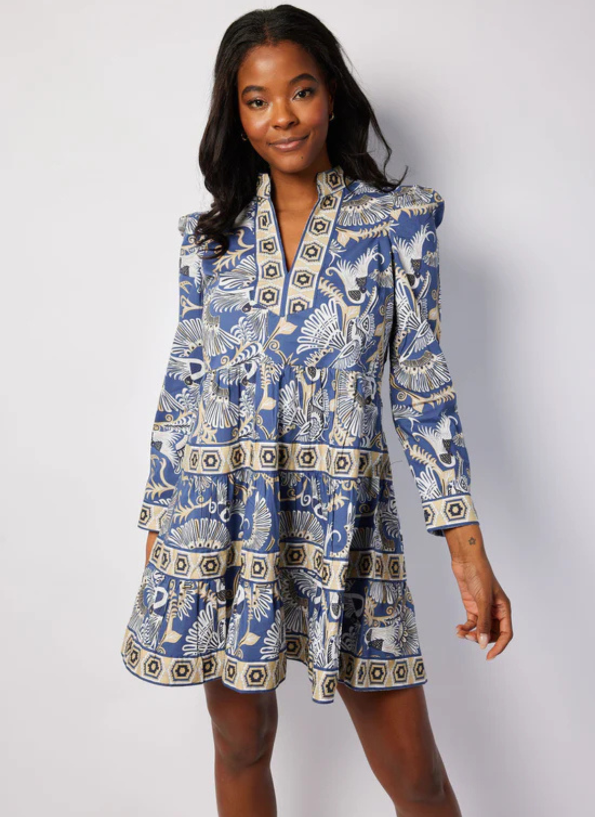 Birds of Paradise Tiered Dress