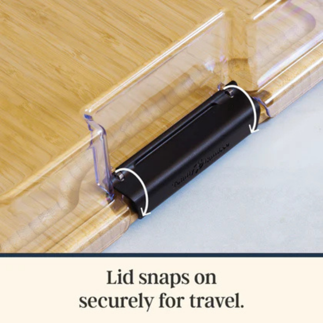 Locking Lid Covered Charcuterie Board