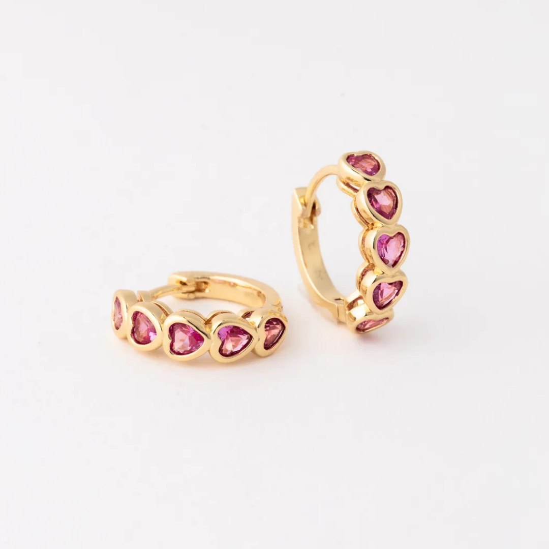 Lucia Huggie Hoop Earrings