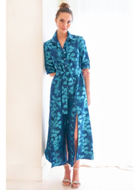 Laine Lilypad Jacquard Shirt Dress