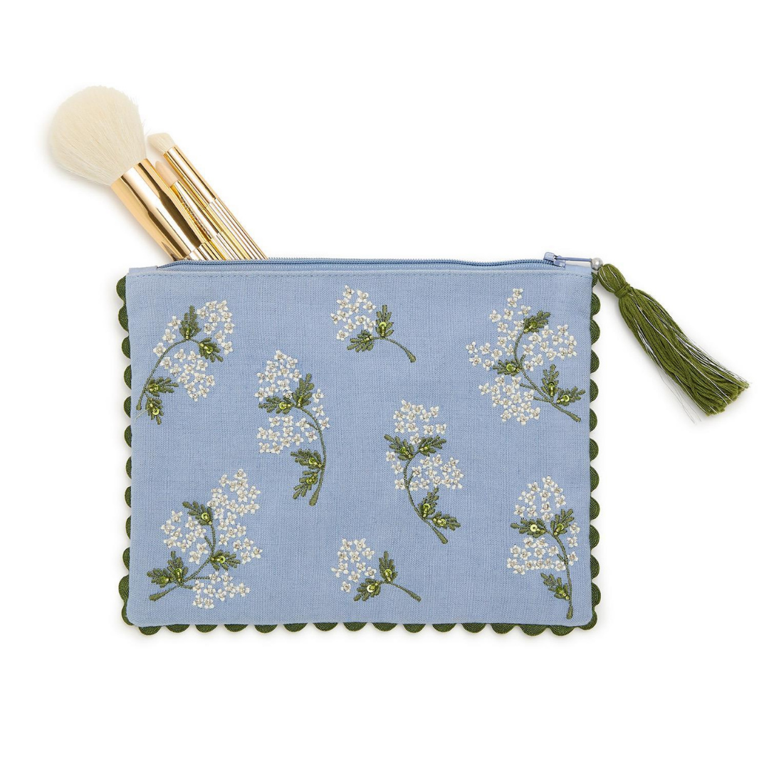 Beaded Hydrangea Multipurpose Pouch